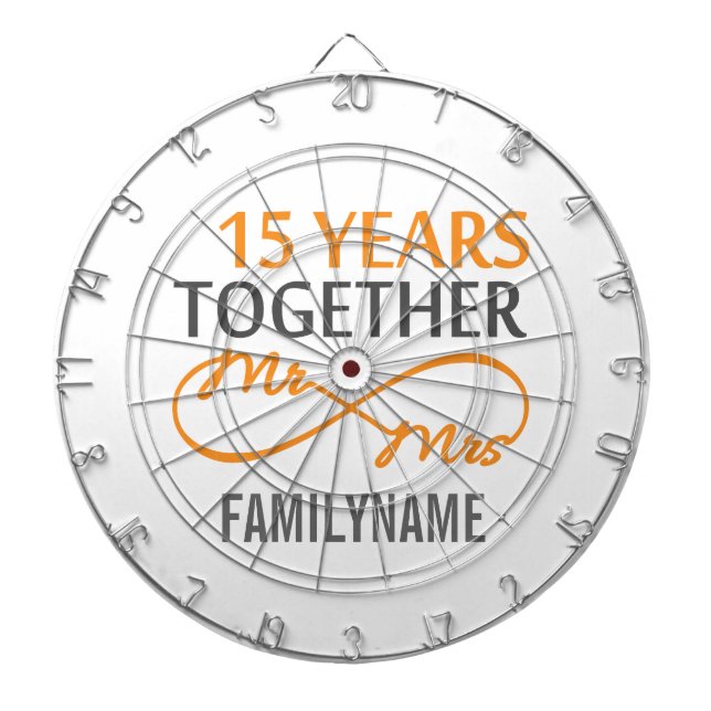 Tablero Dardos Costume, Sr. e Sra. 15 (Frente)