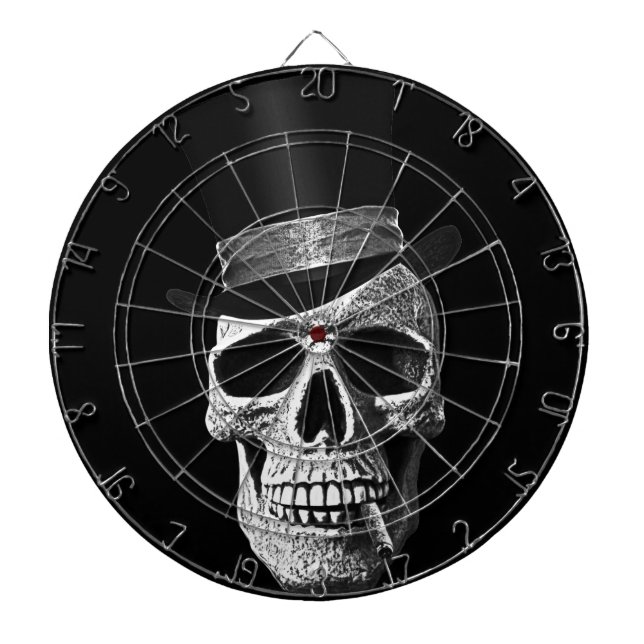 Tablero Dardos Crânio do chapéu alto (Frente)