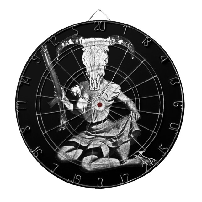 Tablero Dardos crânio do pino-acima dos anos 70 (Frente)
