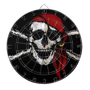 Tablero Dardos Crânio Pirata E Crossbones