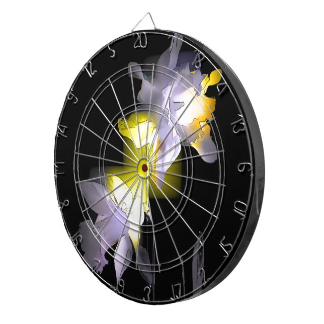 Tablero Dardos Daffodils Cubist (Frente Direita)