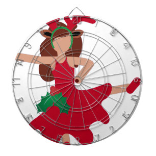 Tablero Dardos dançarina do xmas flamenco emoji