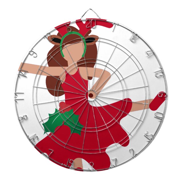 Tablero Dardos dançarina do xmas flamenco emoji (Frente)