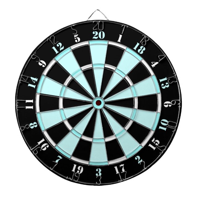 Tablero Dardos Dartboard azul, branco e preto da luz - (Frente)