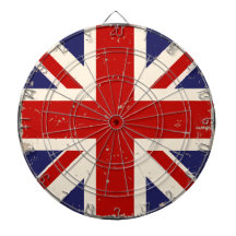 Dartboard britânico afligido KRW da bandeira