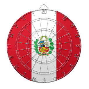 Tablero Dardos Dartboard com a bandeira de Peru
