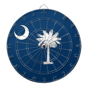 Tablero Dardos Dartboard com a bandeira de South Carolina, EUA