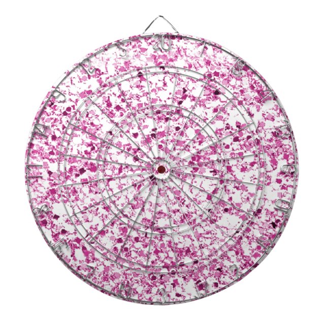 Tablero Dardos Dartboard cor-de-rosa do brilho (Frente)