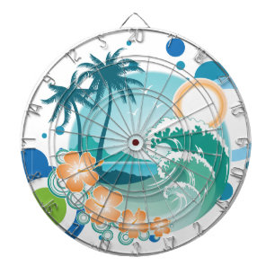 Tablero Dardos Dartboard da gaiola do metal do surf da ilha