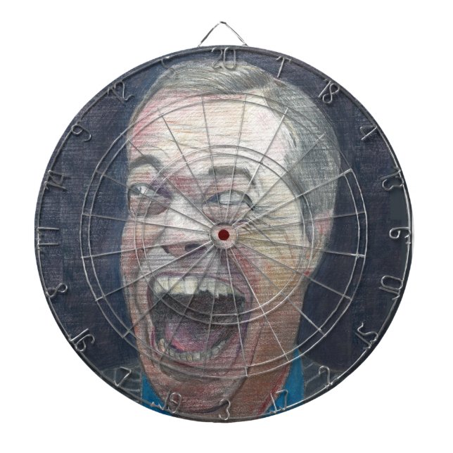 Tablero Dardos Dartboard de Nigel Farage (Frente)