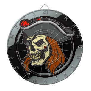 Tablero Dardos Dartboard do crânio do pirata