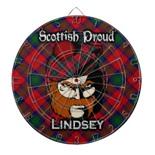 Tablero Dardos Dartboard escocês do Tartan de Lindsey Lindsay do