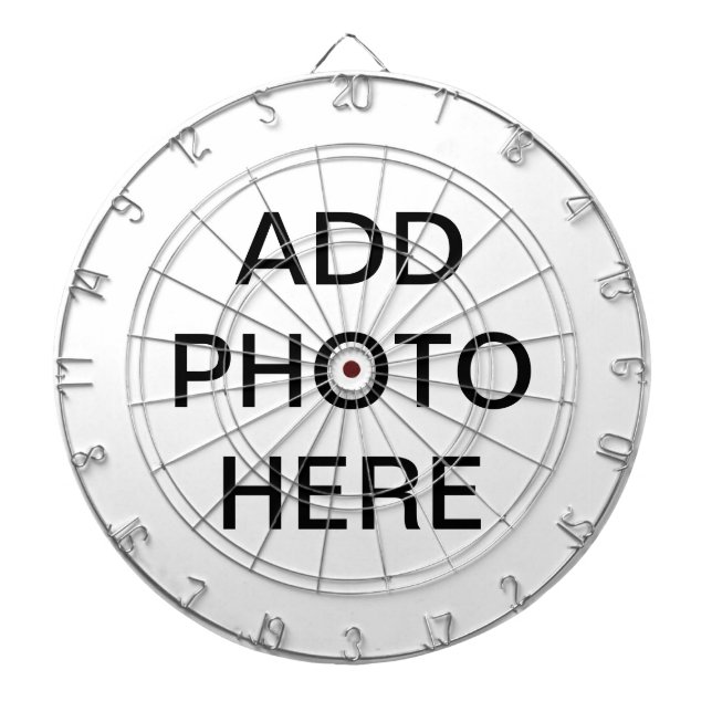 Tablero Dardos Dartboard feito sob encomenda - ADICIONE uma FOTO (Frente)