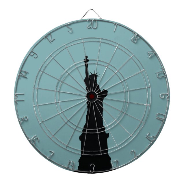 Tablero Dardos Dartboard Lady Liberty Metal Cage (Frente)