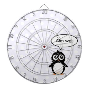 Tablero Dardos Desenhos animados bonitos do pinguim