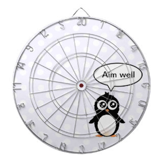 Tablero Dardos Desenhos animados bonitos do pinguim