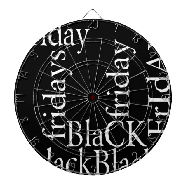 Tablero Dardos Design de Black Friday (Frente)