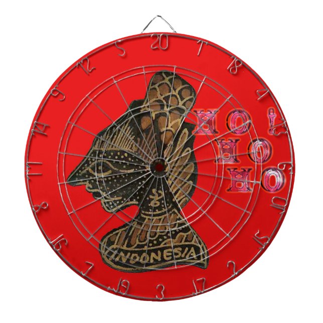 Tablero Dardos Design de Hohoho na canvas Vermelha da Indonésia S (Frente)