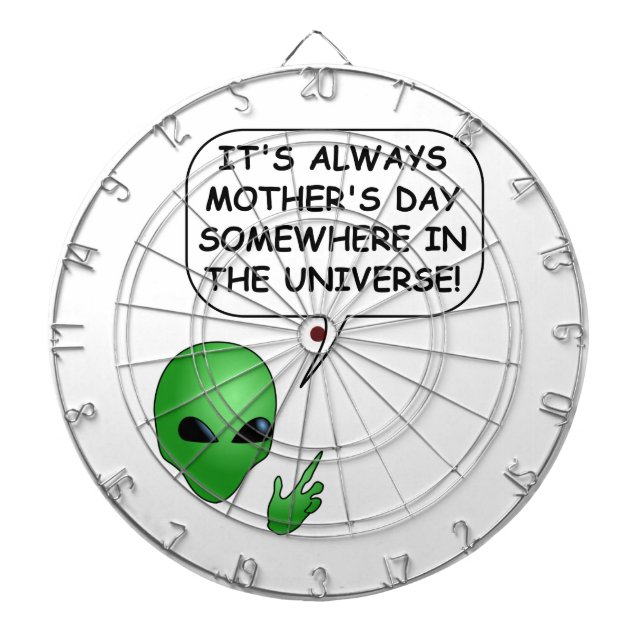 Tablero Dardos Dia de as mães alienígena (Frente)