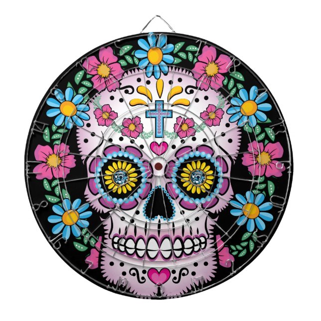 Tablero Dardos Diâmetro de los Muertos Crânio (Frente)