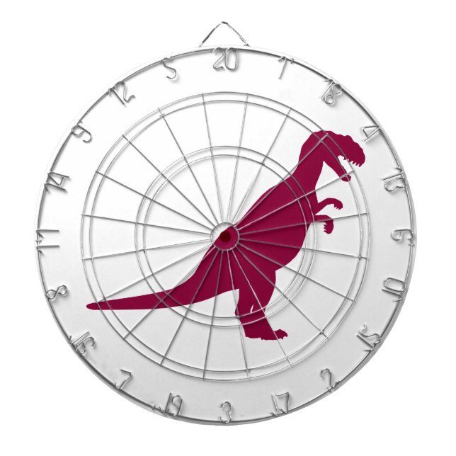 Tablero Dardos Dinossaur Maroon (Frente)