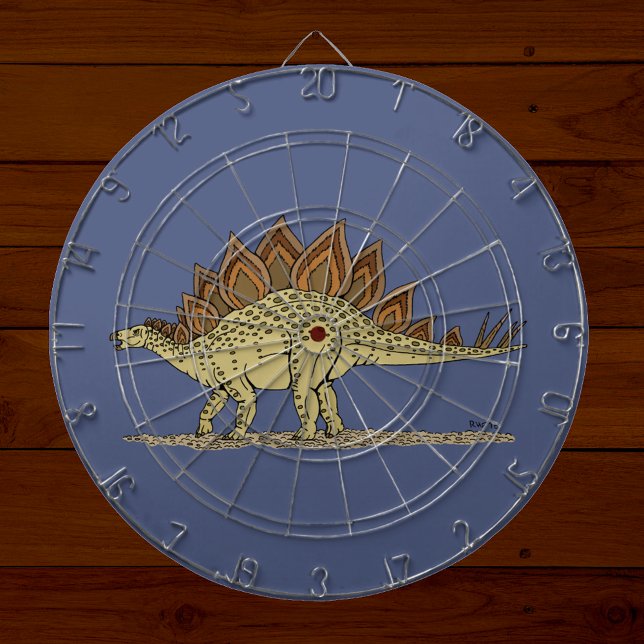 Tablero Dardos Dinossauro Jurássico Stegossauro (Jurassic Dinosaur Stegosaurus Dartboard on Planks)