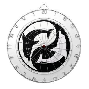 Tablero Dardos Diretoria Dart Yin Yang Dolphins