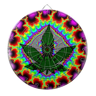 Tablero Dardos Divertimento louco Rasta da erva daninha do fumo