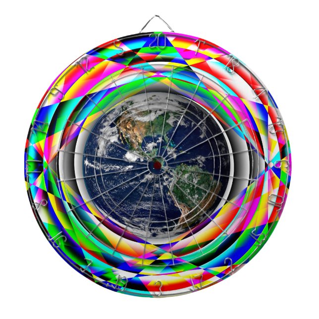 Tablero Dardos Earth Vibes de Kenneth Yoncich (Frente)