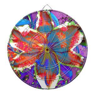 Tablero Dardos Elegante abstrato retro cor azul-esverdeada