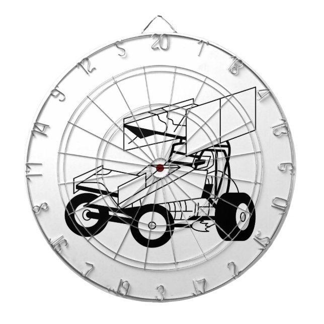 Tablero Dardos Esboço do carro de Sprint (Frente)