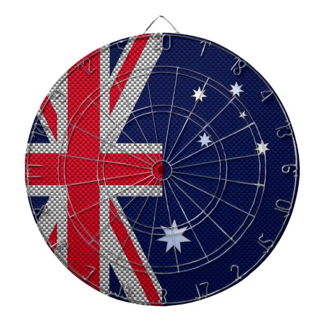 Tablero Dardos Estilo de Cromo de Fibra de Carbono Design na Aust (Frente)