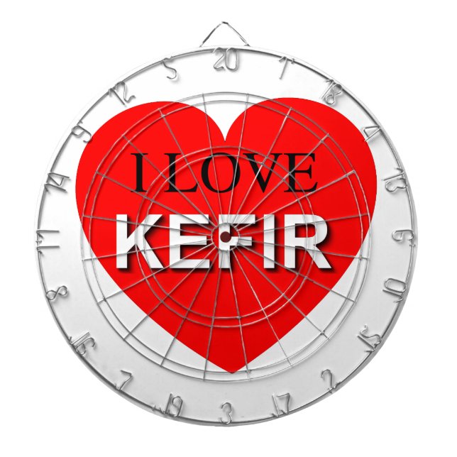 Tablero Dardos Eu Amo Kefir (Frente)