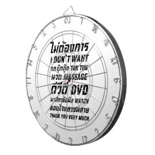 Tablero Dardos Eu não quero TUK TUK MASSAGE DVD WATCH Obrigado