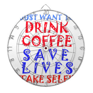 Tablero Dardos Eu só quero tomar café
