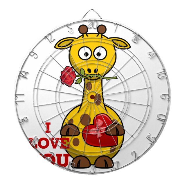 Tablero Dardos eu te amo girafa (Frente)