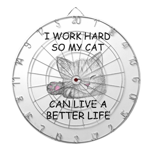 Tablero Dardos Eu trabalho Duro (Frente)