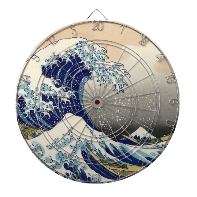 Tablero Dardos Excelente Wave Kanagawa - Pintura Japonesa (Frente)