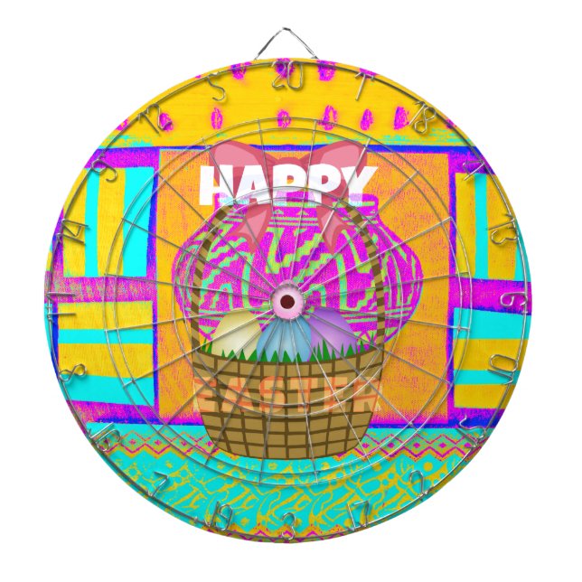 Tablero Dardos Faca de Páscoa inspirada na África Ocidental e art (Frente)