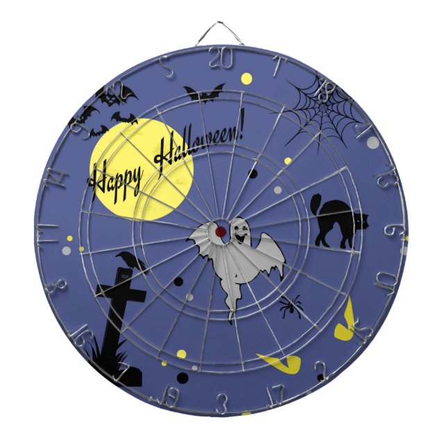 Tablero Dardos Feliz Dia das Bruxas (Frente)