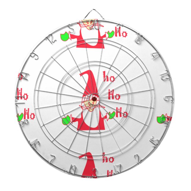 Tablero Dardos Feliz Natal Feliz Papais noeis Engraçados de Natal (Frente)