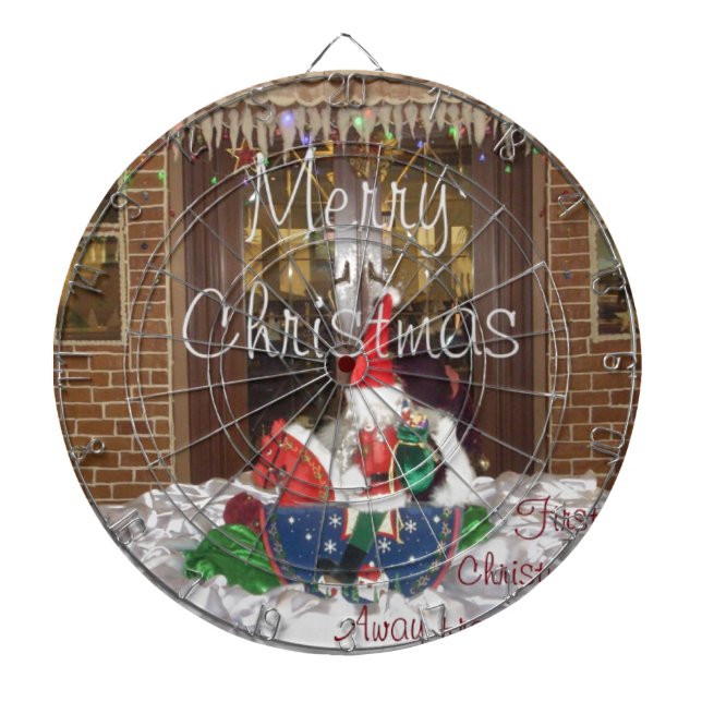 Tablero Dardos Feliz Natal longe de casa Inspirou A (Frente)