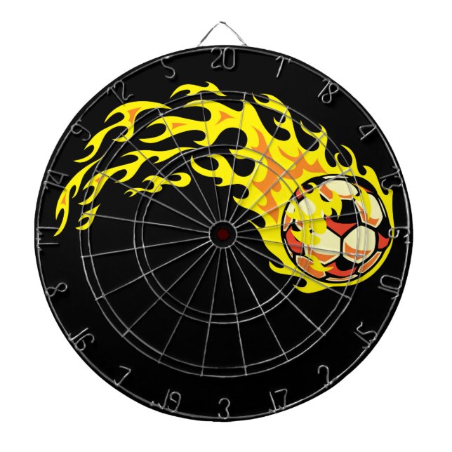 Tablero Dardos Flaming' Soccer Ball (Frente)