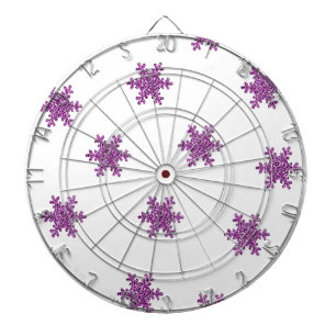 Tablero Dardos Floco de neve brilhante rosa
