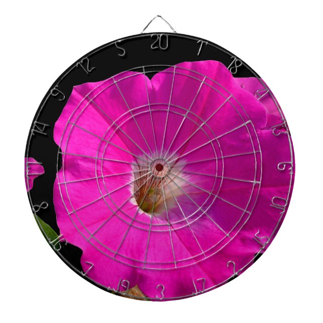 Tablero Dardos flor de petúnia rosa (Frente)