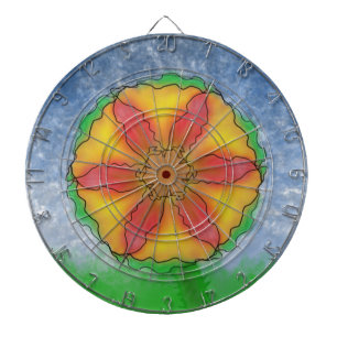 Tablero Dardos Flor ímpar