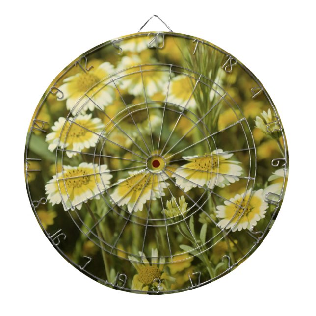 Tablero Dardos Flores Amarelas (Frente)