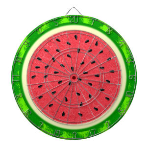 Tablero Dardos Fruta do verão da fatia da melancia com casca