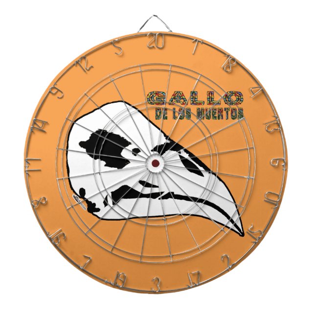 Tablero Dardos Gallo De Los Muertos (Frente)