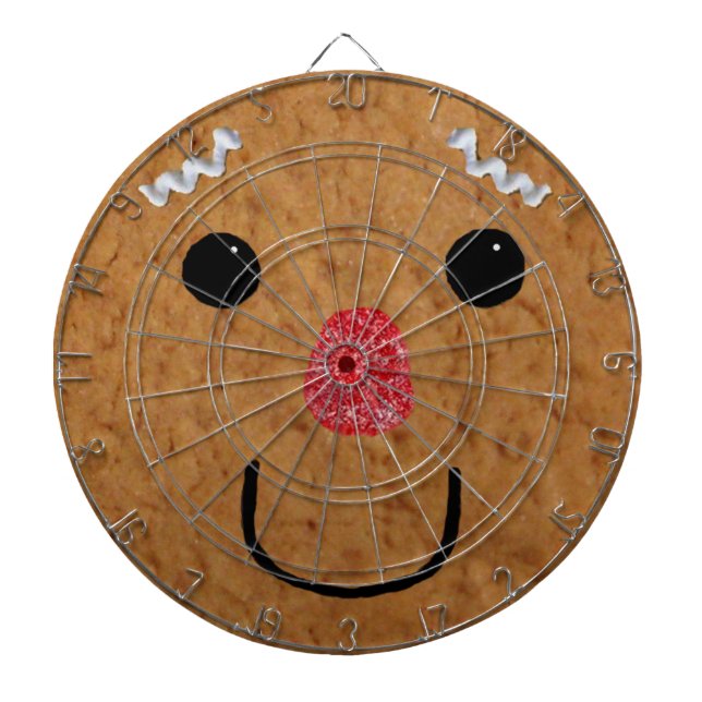 Tablero Dardos Gingerbread Man Face (Frente)